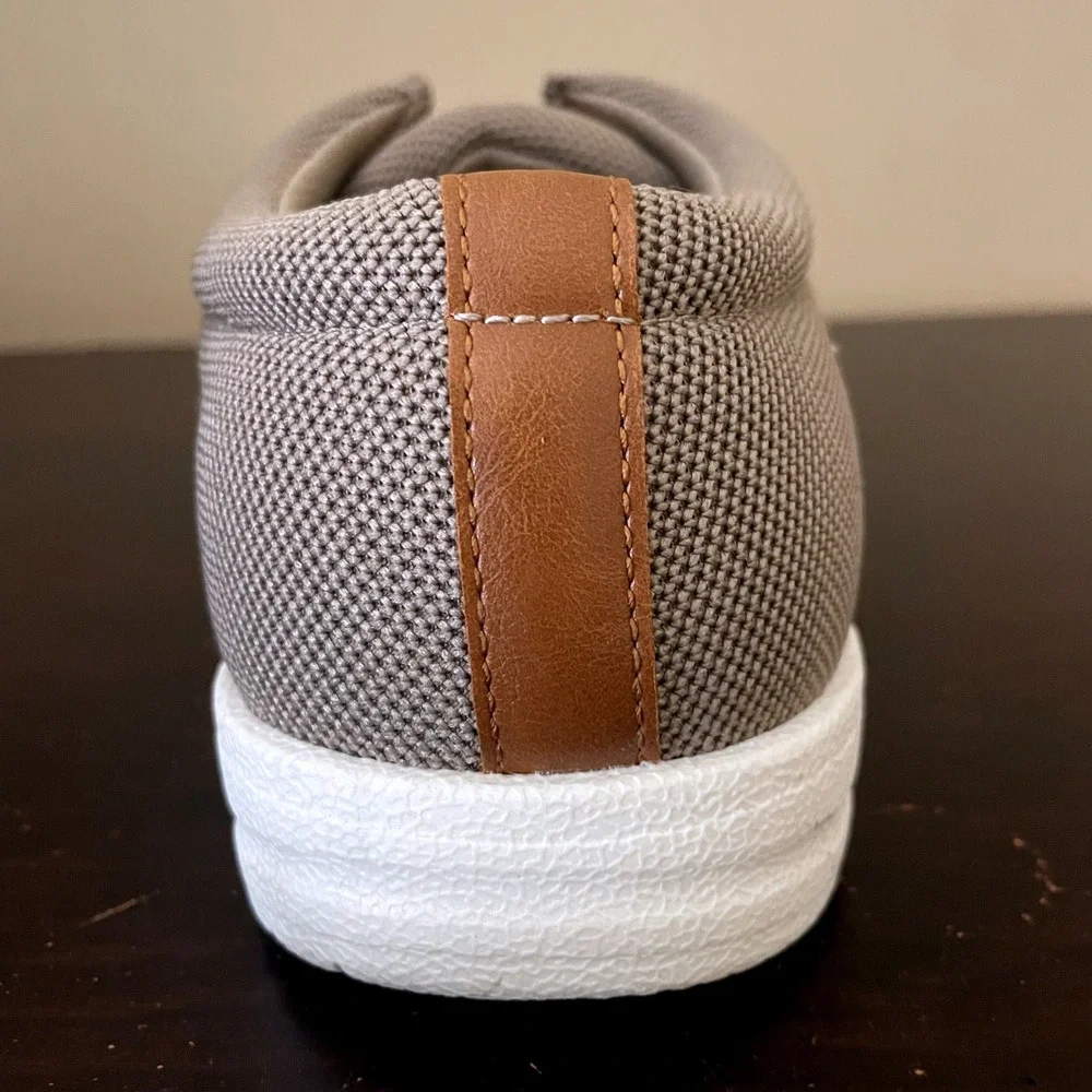 Old Navy Mens Knit Boat Shoes Taupe Brown Slip On Moc Toe Loafers Size‎ 9